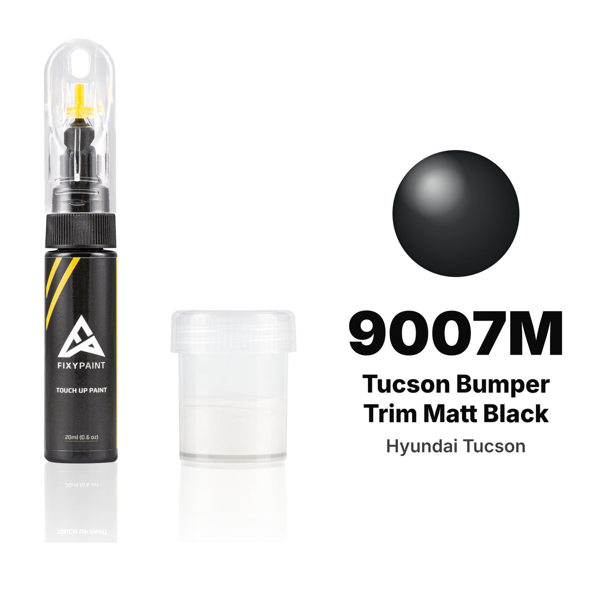Touch-up paint for Hyundai Tucson 9007M Tucson Bumper Trim Matt Black, Standard kit