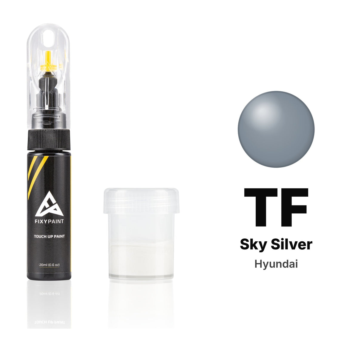 Pintura de retoque para Hyundai – TF Sky Silver (todos los modelos, 1990–1991), kit Estándar