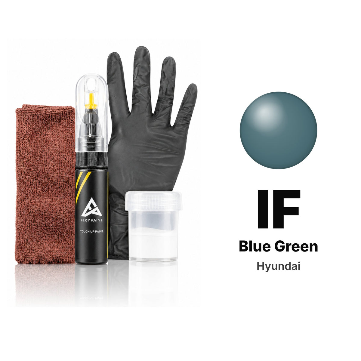 Pintura de retoque para Hyundai – IF Blue Green (todos los modelos, 1991), kit Completo