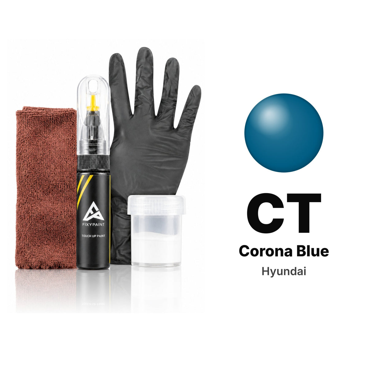 Touch-up paint for Hyundai CT Corona Blue, Complete kit