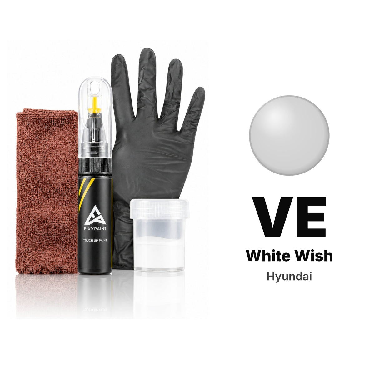 Touch-up paint for Hyundai VE White Wish, Complete kit