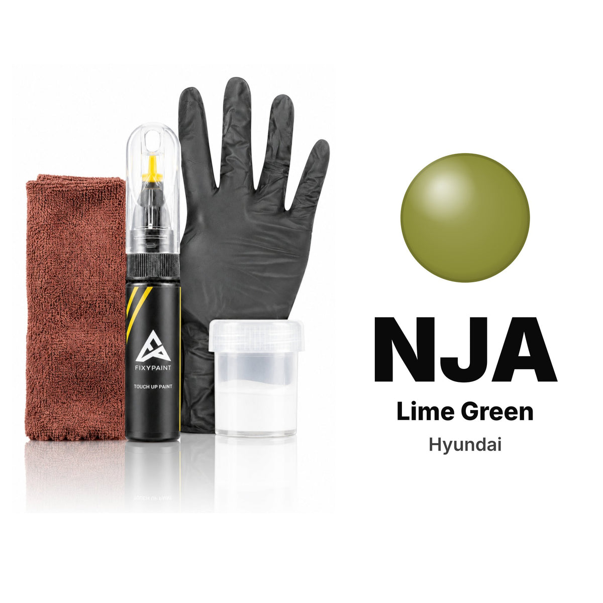Touch-up paint for Hyundai NJA Lime Green, Complete kit