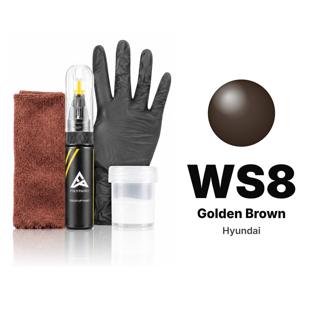 Touch-up paint for Hyundai WS8 Golden Brown, Complete kit
