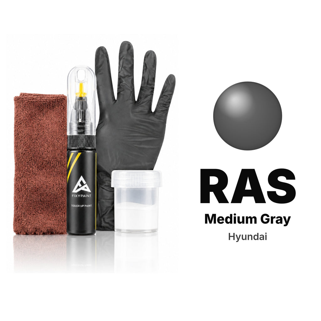 Touch-up paint for Hyundai RAS Medium Gray, Complete kit