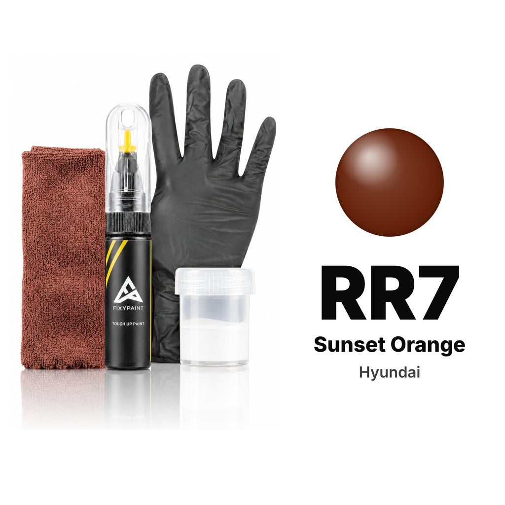Touch-up paint for Hyundai RR7 Sunset Orange, Complete kit