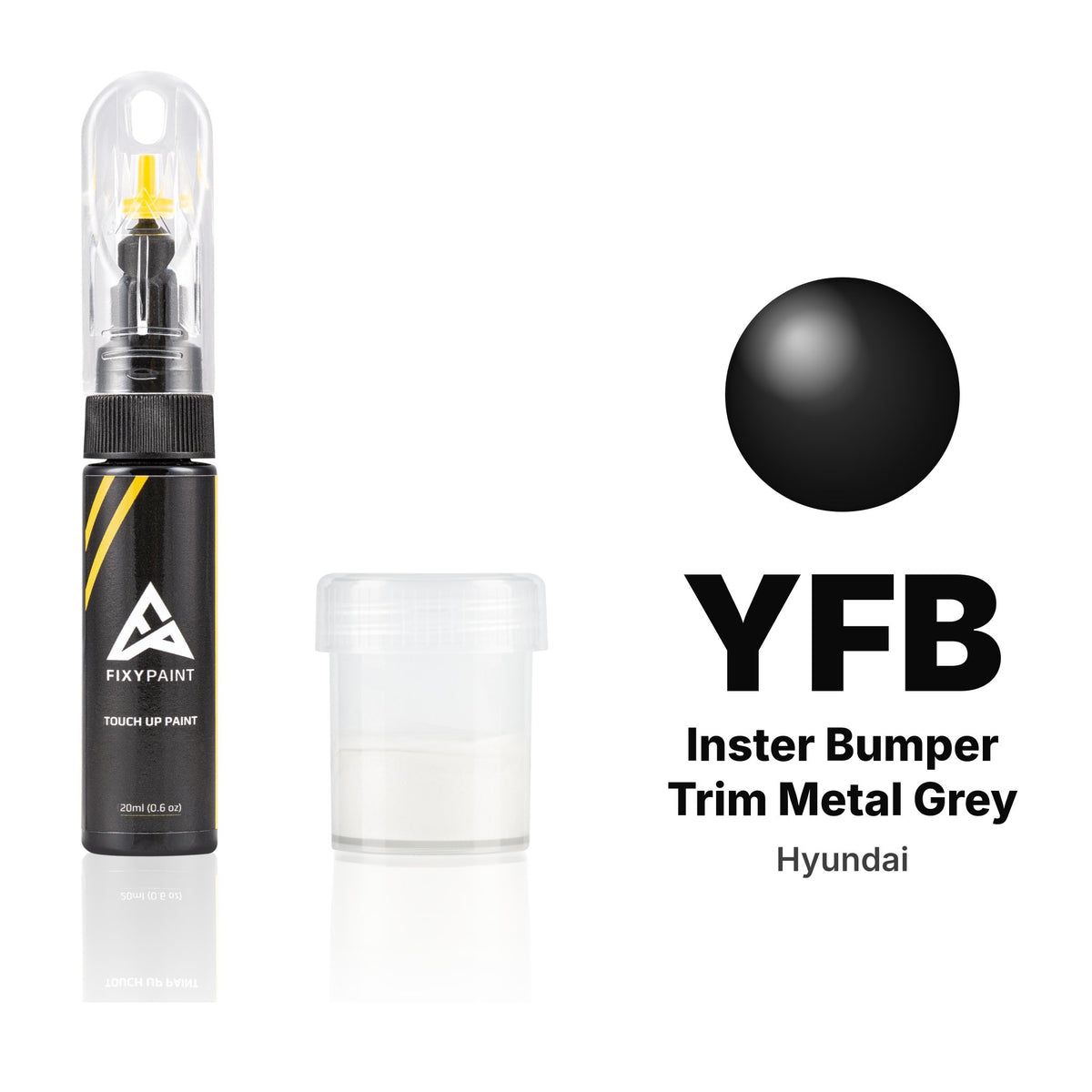 Lackstift für Hyundai – YFB Inster Bumper Trim Metal Grey (alle Modelle, ab 2025), Set Standard