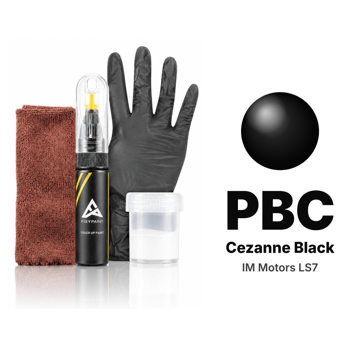 Touch-up paint for IM Motors LS7 PBC Cezanne Black, Complete kit