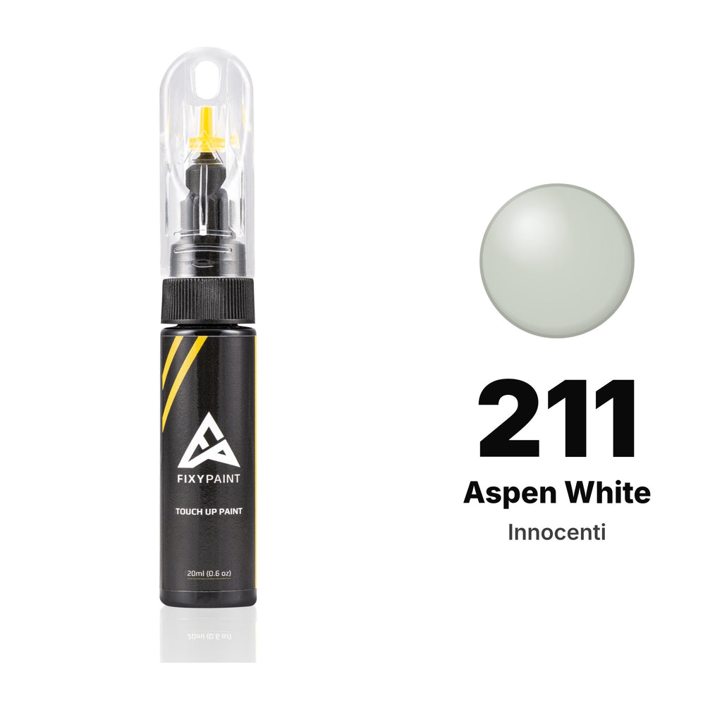 Touch-up paint for Innocenti 211 Aspen White, Basic kit