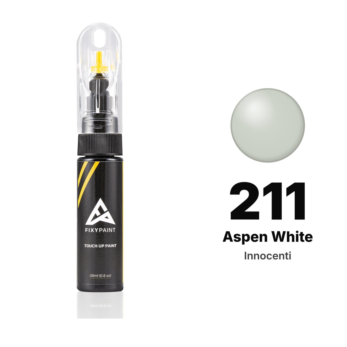 Touch-up paint for Innocenti 211 Aspen White, Basic kit
