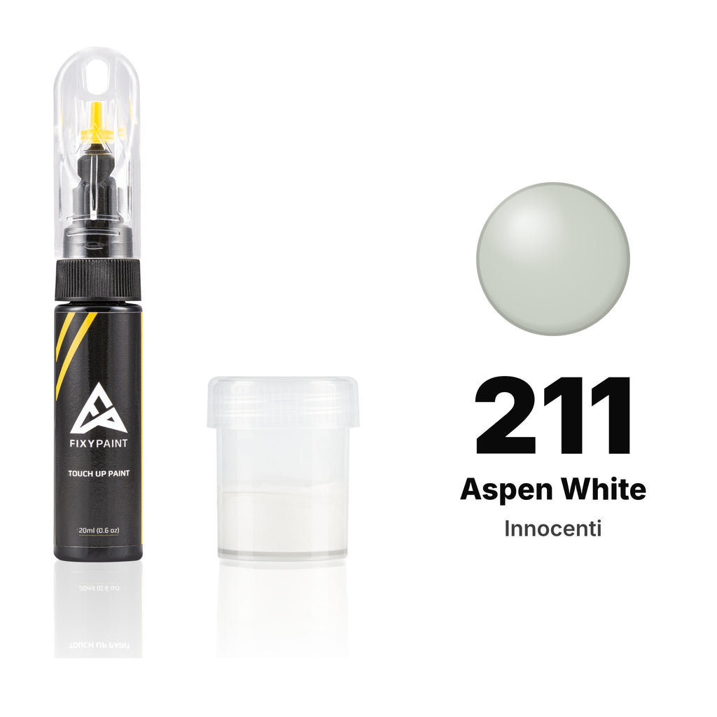 Touch-up paint for Innocenti 211 Aspen White, Standard kit