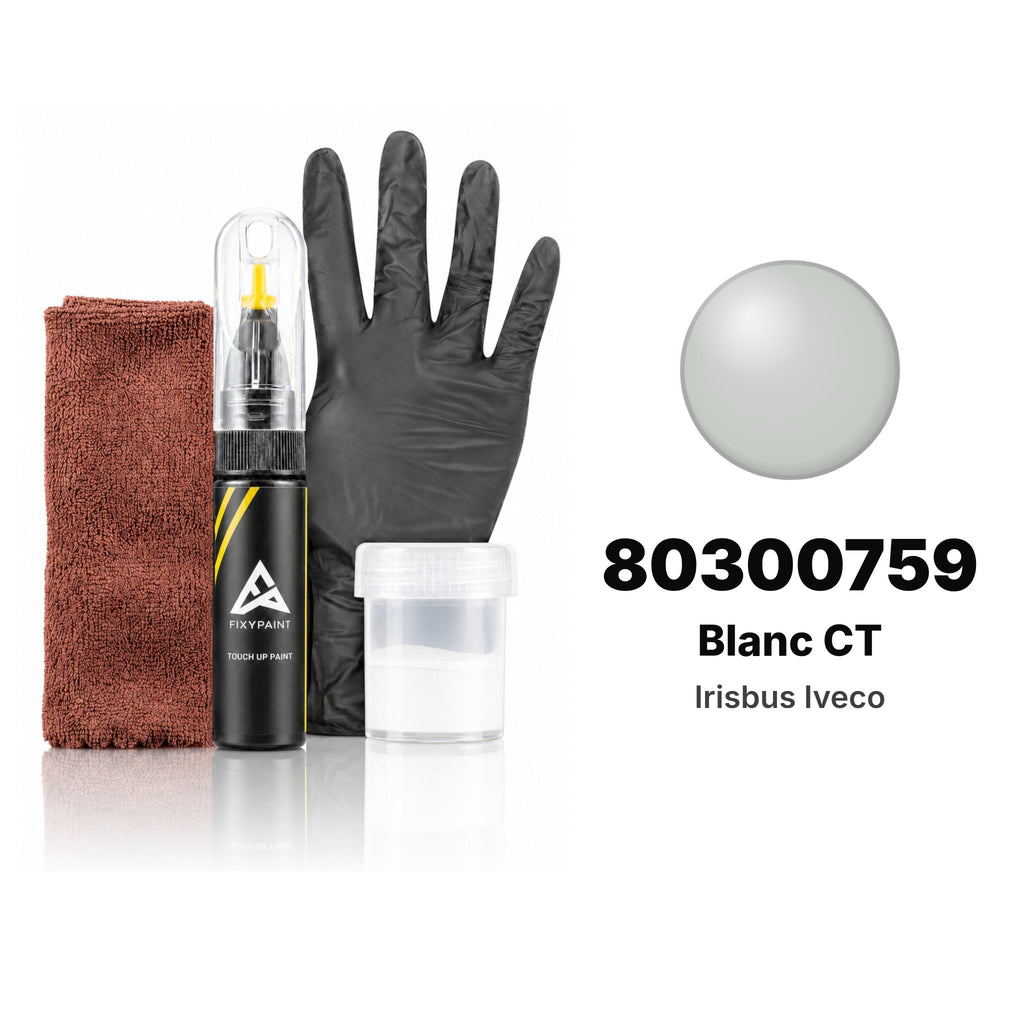 Touch-up paint for Irisbus Iveco 80300759 Blanc CT, Complete kit