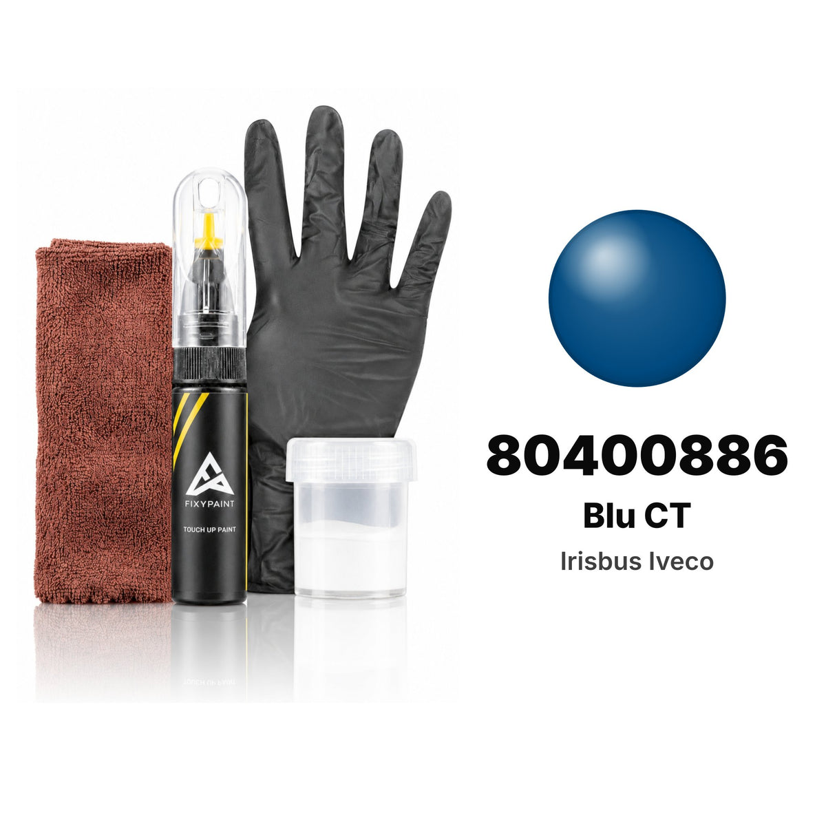 Touch-up paint for Irisbus Iveco 80400886 Blu CT, Complete kit