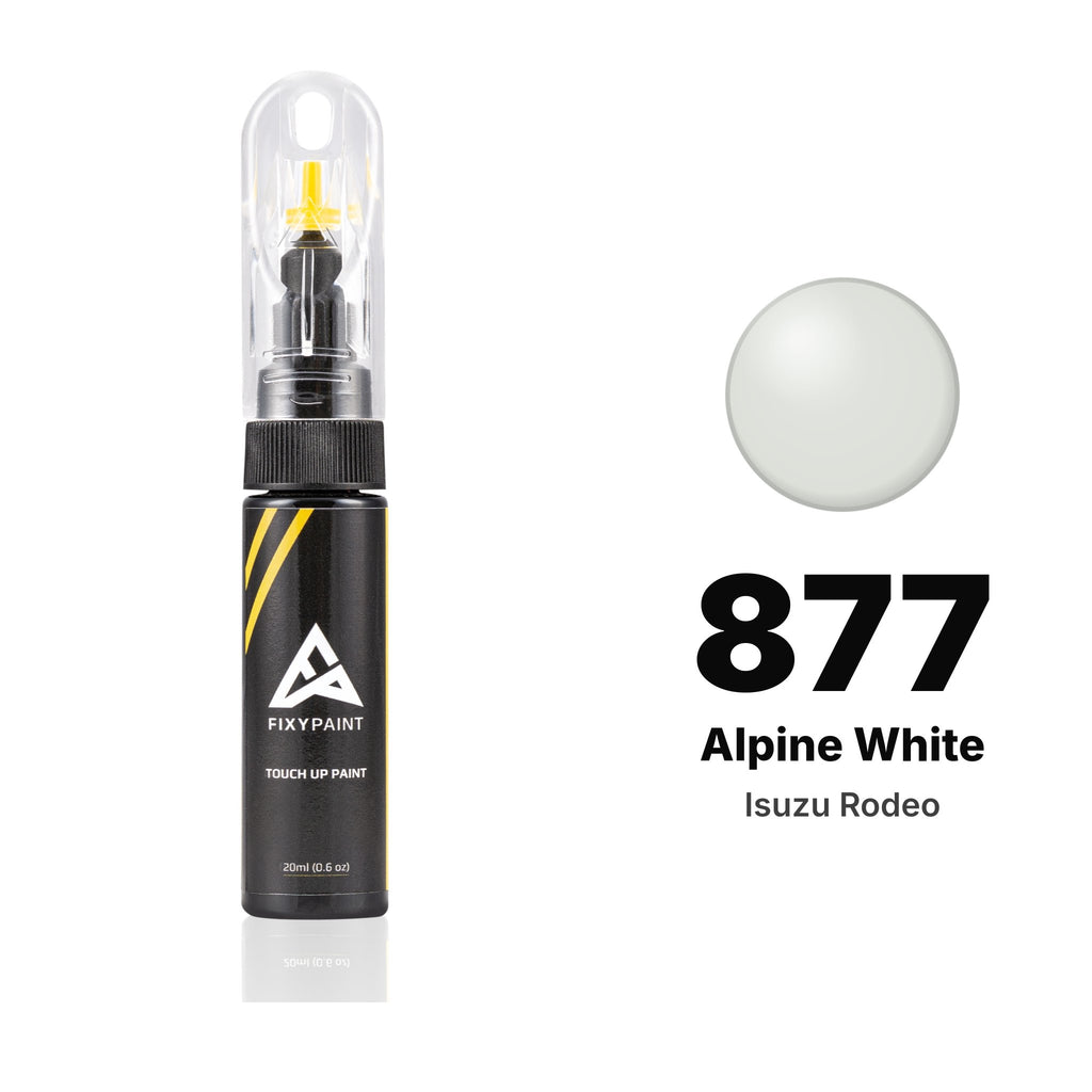 Touch-up paint for Isuzu Rodeo 877 Alpine White, Basic kit