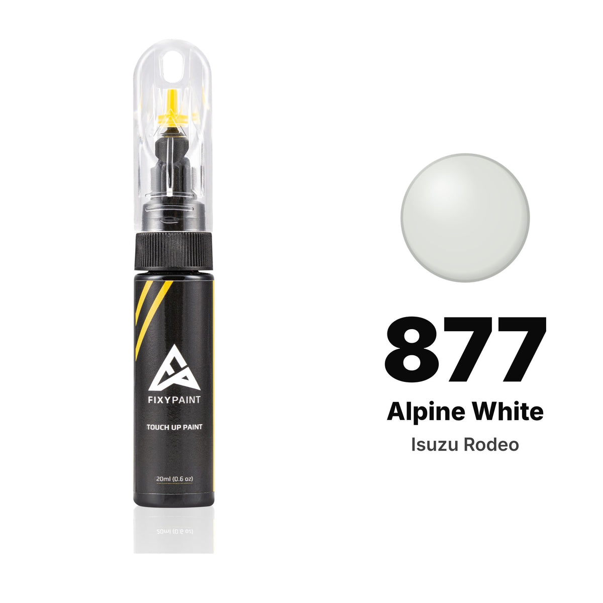 Isuzu Rodeo 877 Alpine White touch-up paint, Basic kit