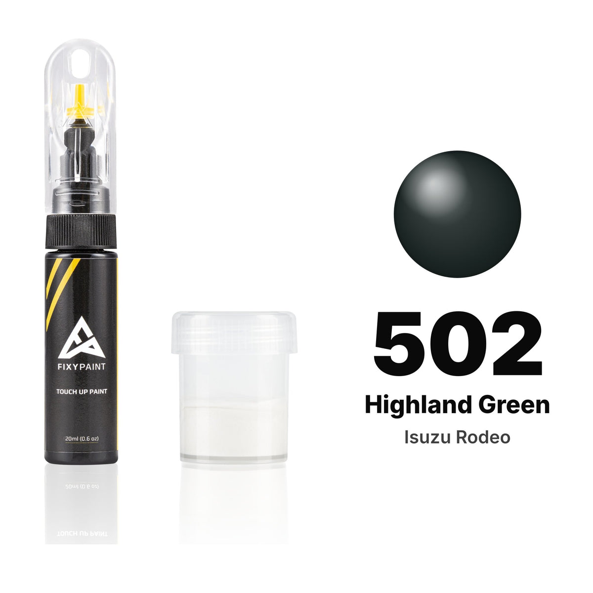 Touch-up paint for Isuzu Rodeo 502 Highland Green, Standard kit