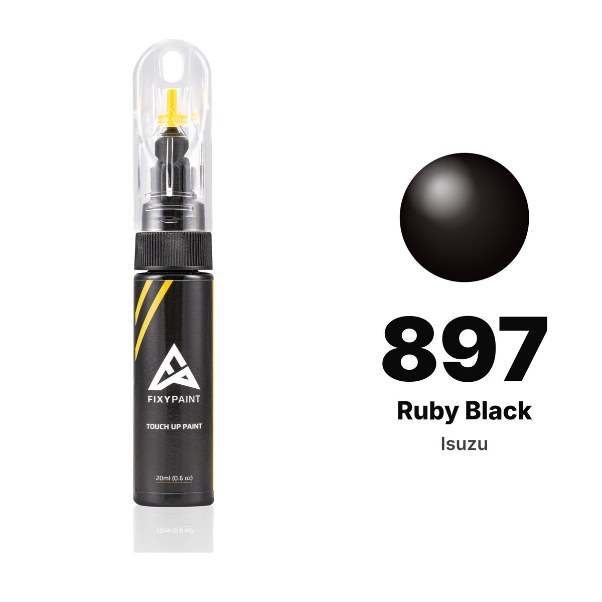 Touch-up paint for Isuzu 897 Ruby Black, Basic kit