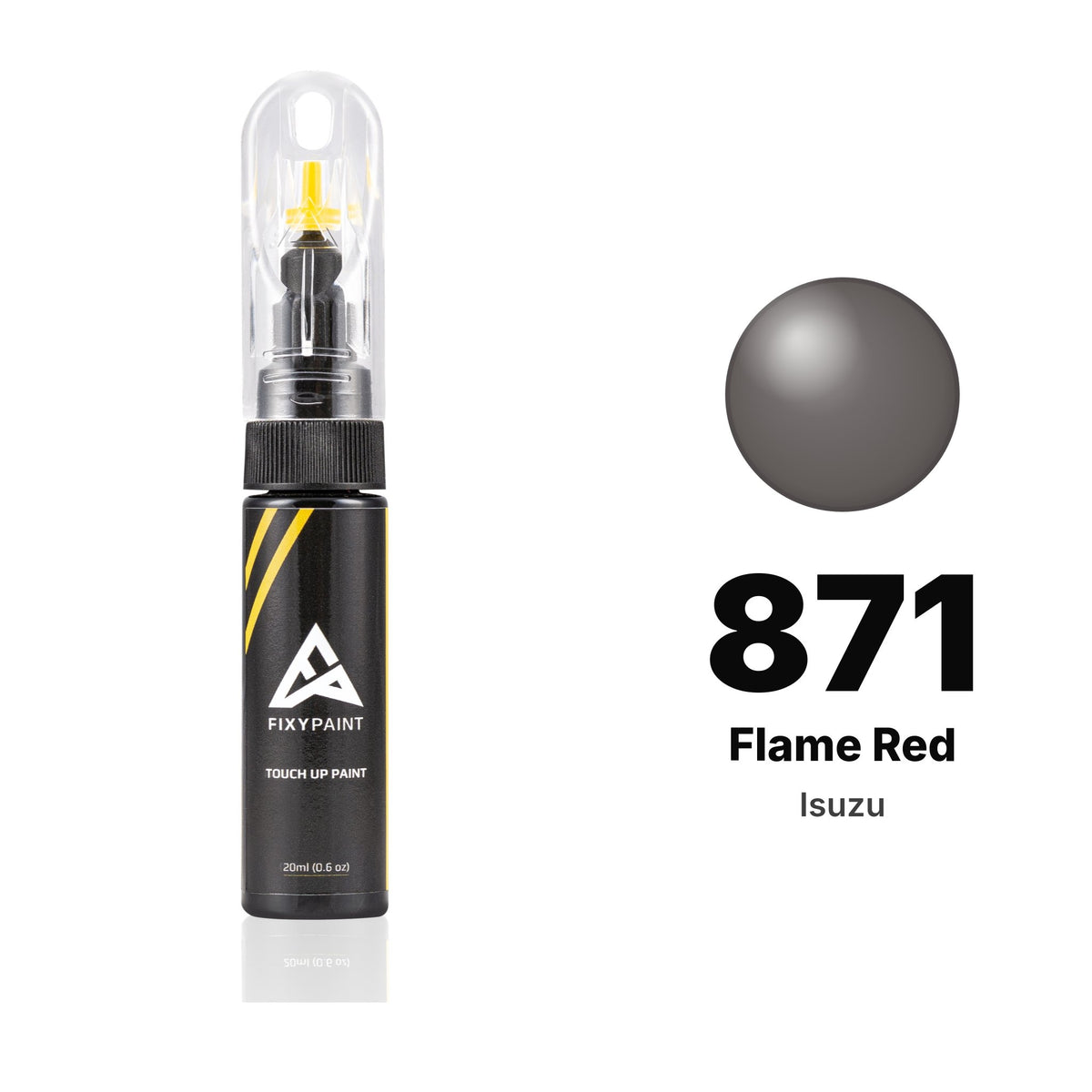 Touch-up paint for Isuzu 871 Flame Red, Basic kit