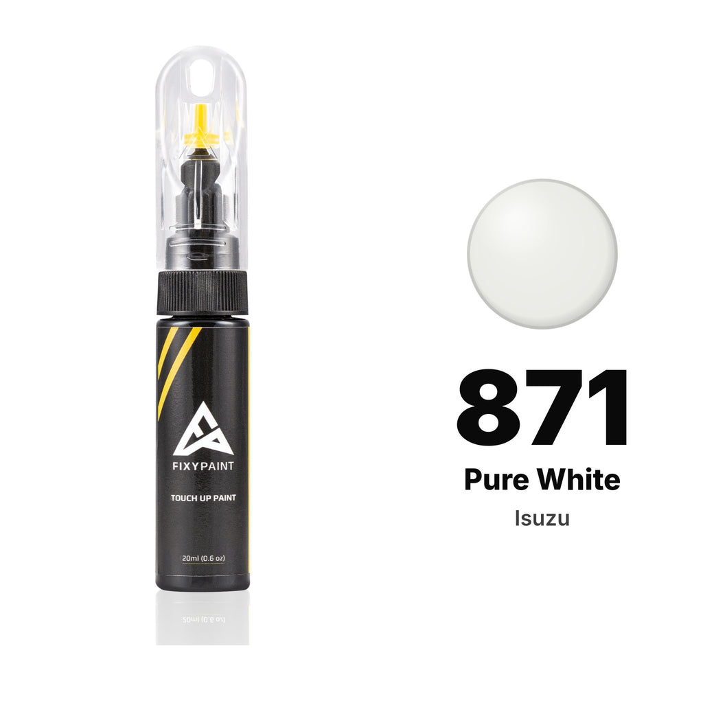 Pintura de retoque para Isuzu – 871 Pure White (todos los modelos, 1984–1992), kit Básico