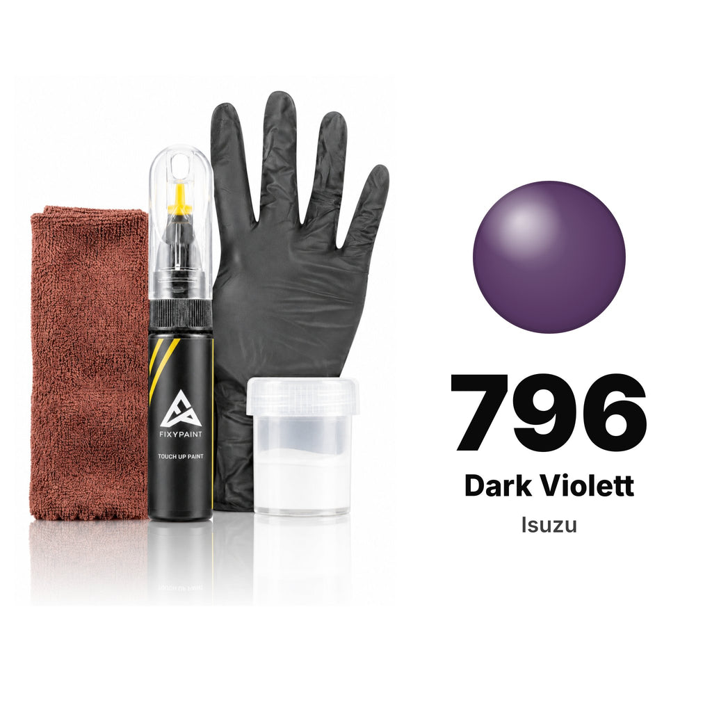 Touch-up paint for Isuzu 796 Dark Violett, Complete kit
