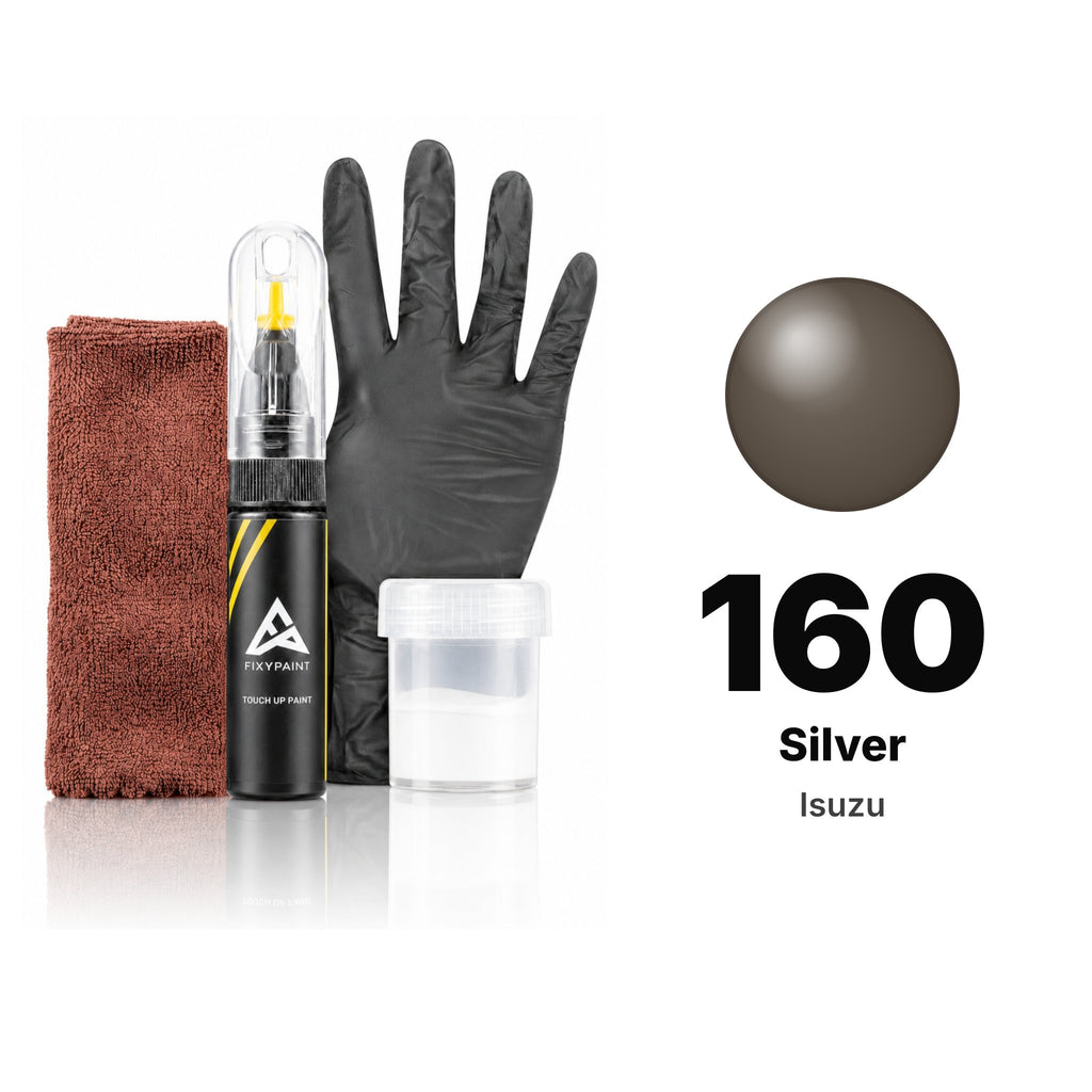 Touch-up paint for Isuzu 160 Silver, Complete kit