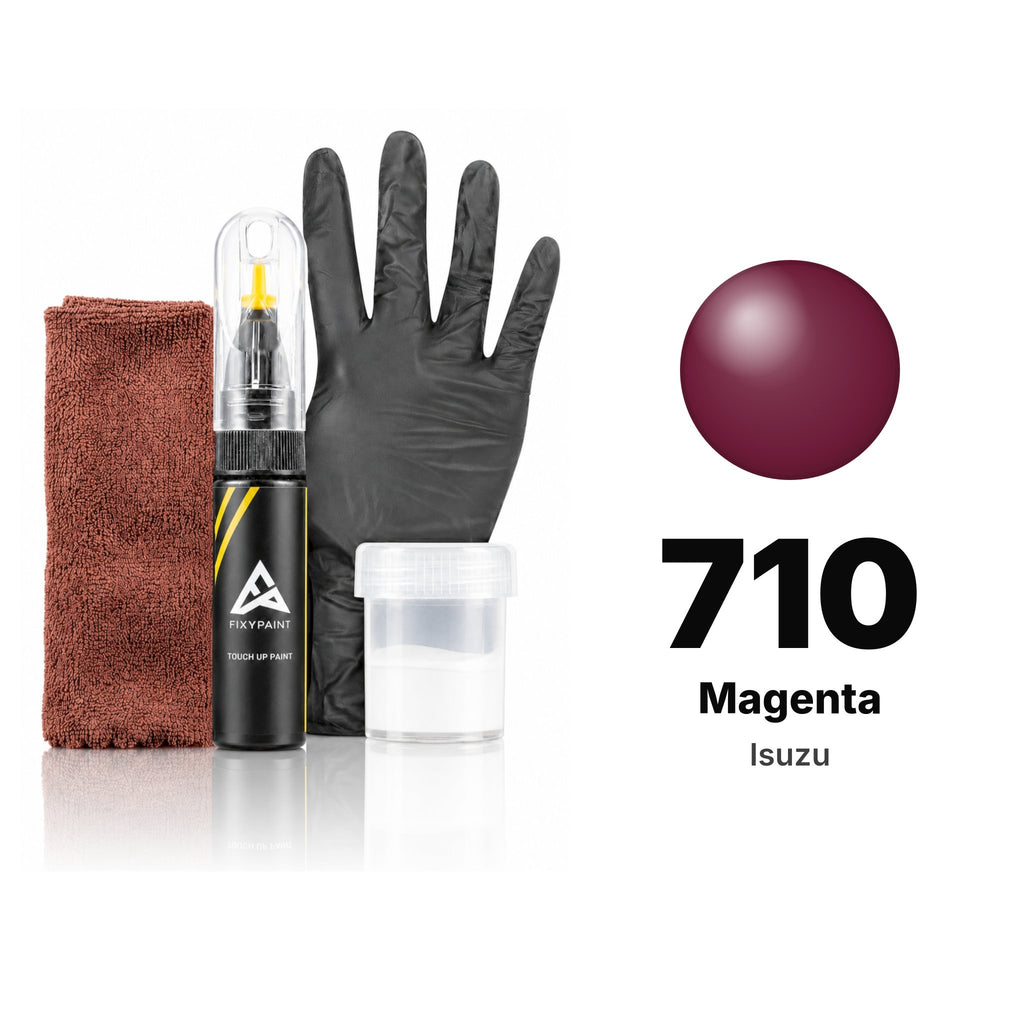 Touch-up paint for Isuzu 710 Magenta, Complete kit