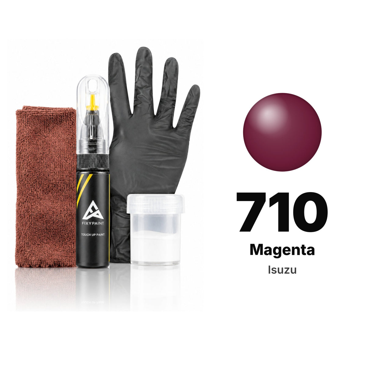 Touch-up paint for Isuzu 710 Magenta, Complete kit
