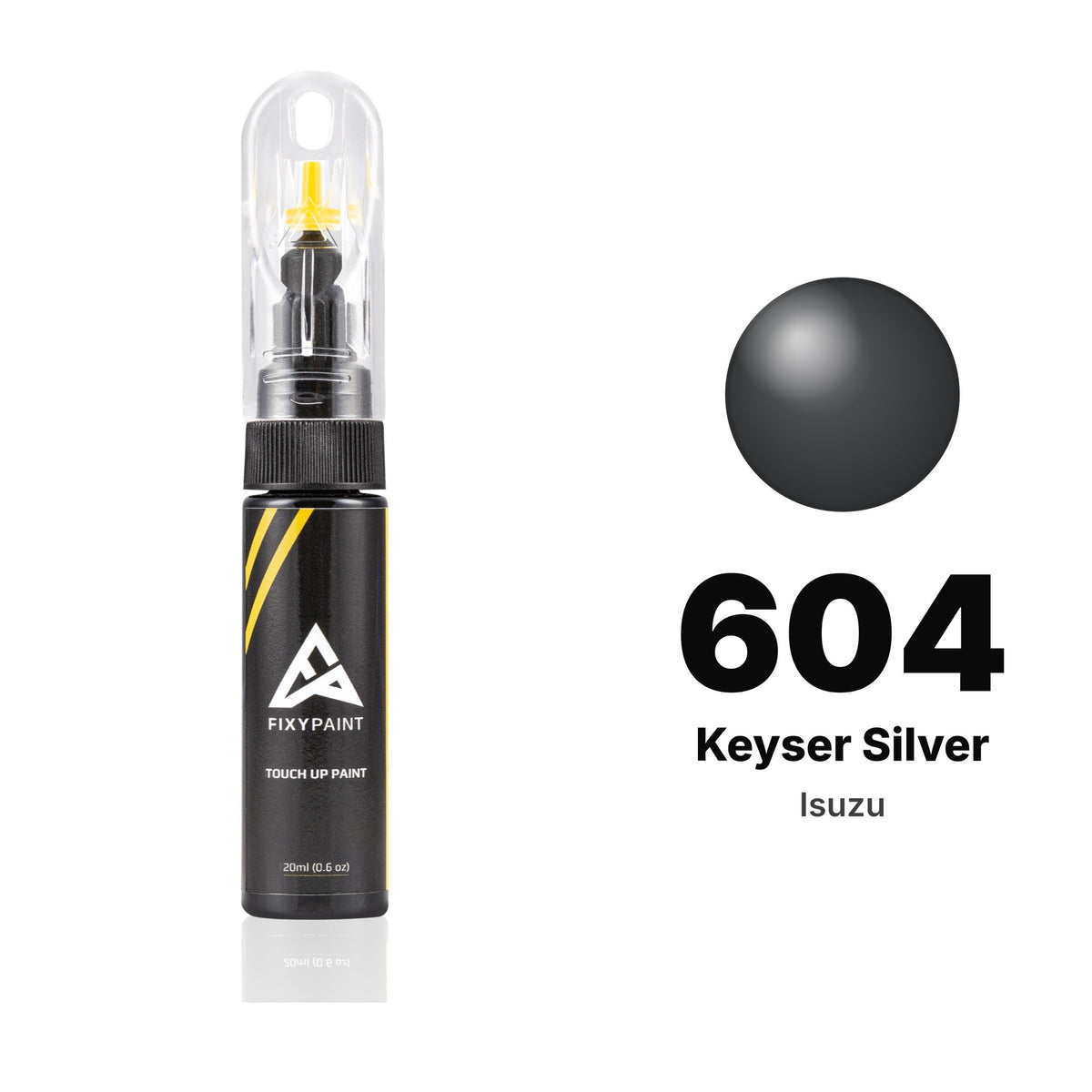 Isuzu 604 Keyser Silver touch-up paint, Basic kit