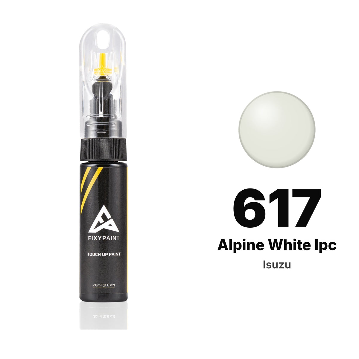 Touch-up paint for Isuzu 617 Alpine White Ipc, Basic kit