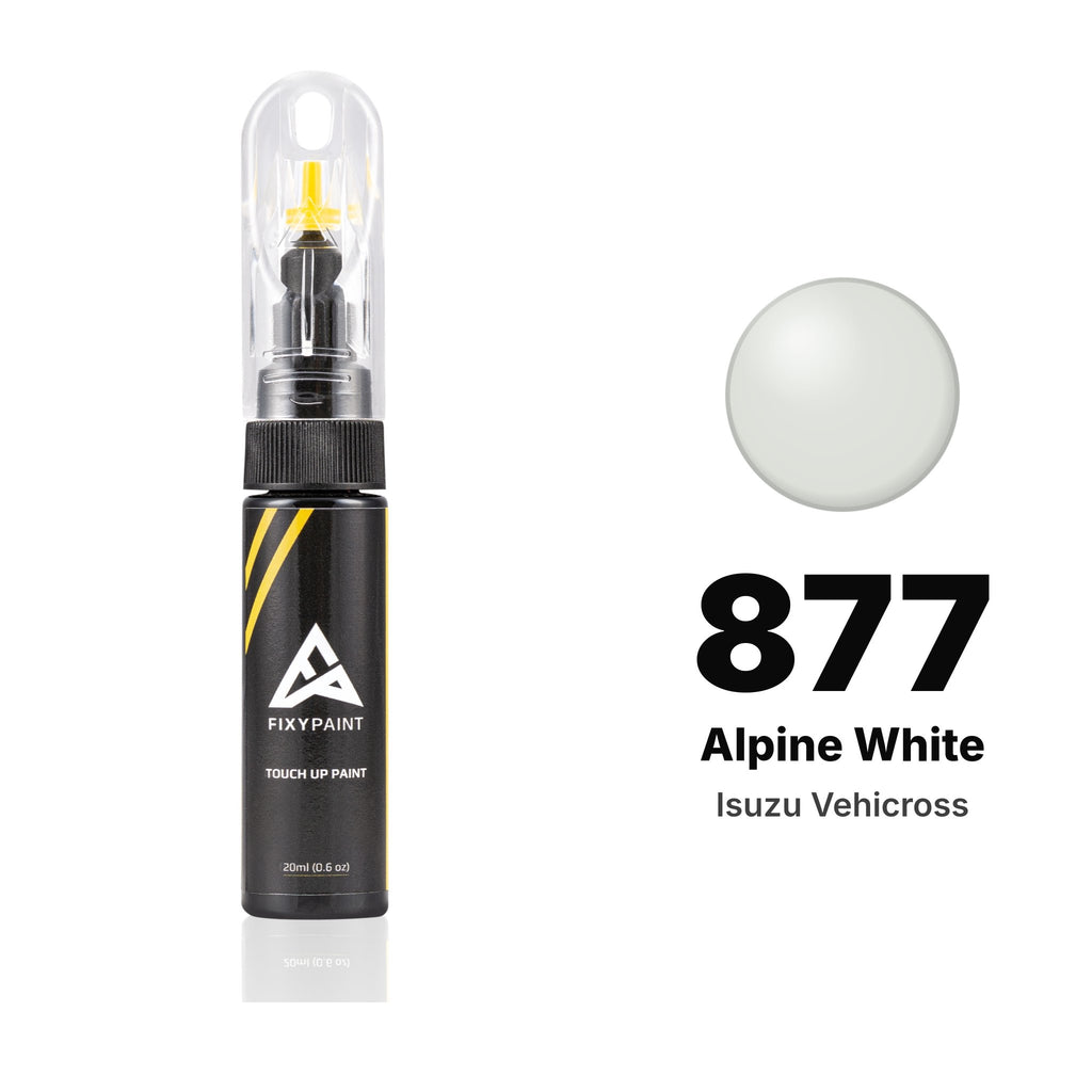 Touch-up paint for Isuzu Vehicross 877 Alpine White, Basic kit