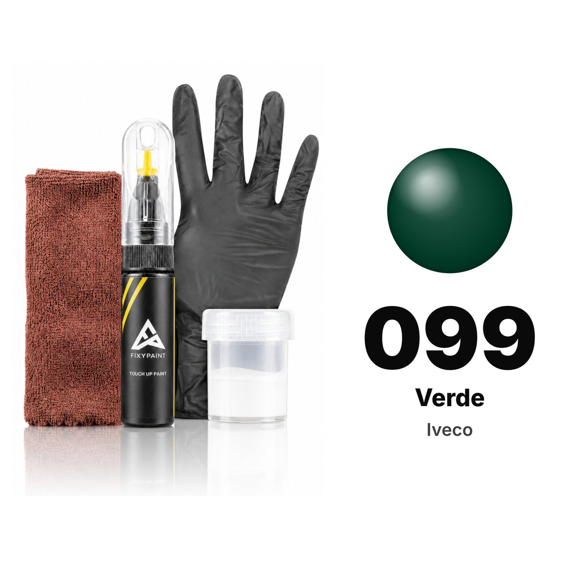 Touch-up paint for Iveco 099 Verde, Complete kit