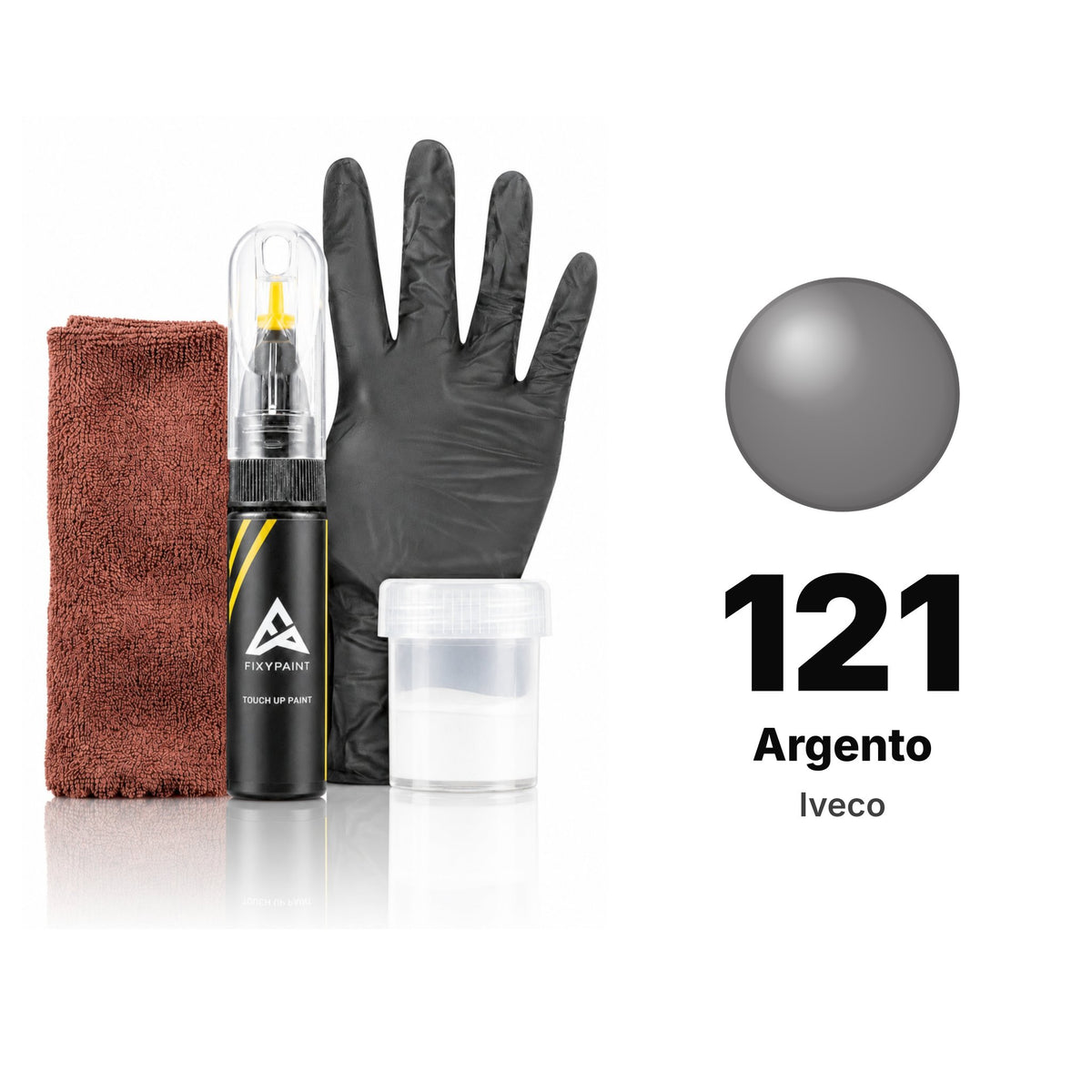 Touch-up paint for Iveco 121 Argento, Complete kit