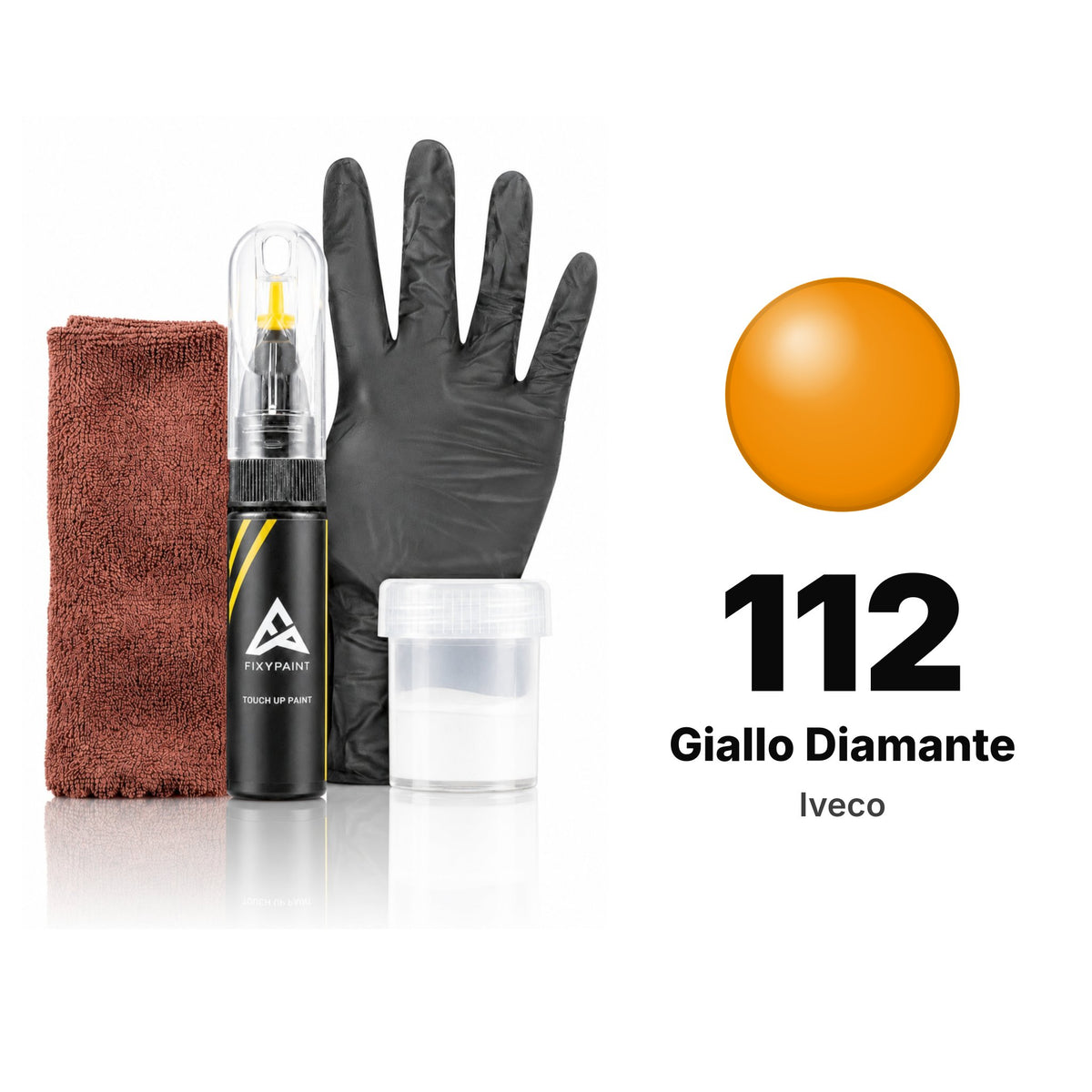 Touch-up paint for Iveco 112 Giallo Diamante, Complete kit