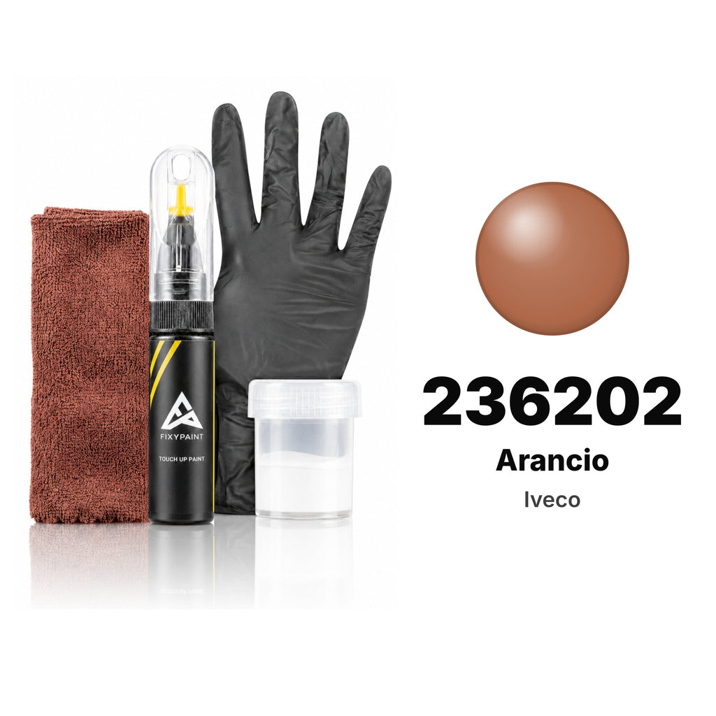 Touch-up paint for Iveco 236202 Arancio, Complete kit