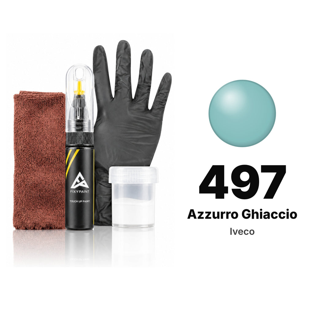 Touch-up paint for Iveco 497 Azzurro Ghiaccio, Complete kit