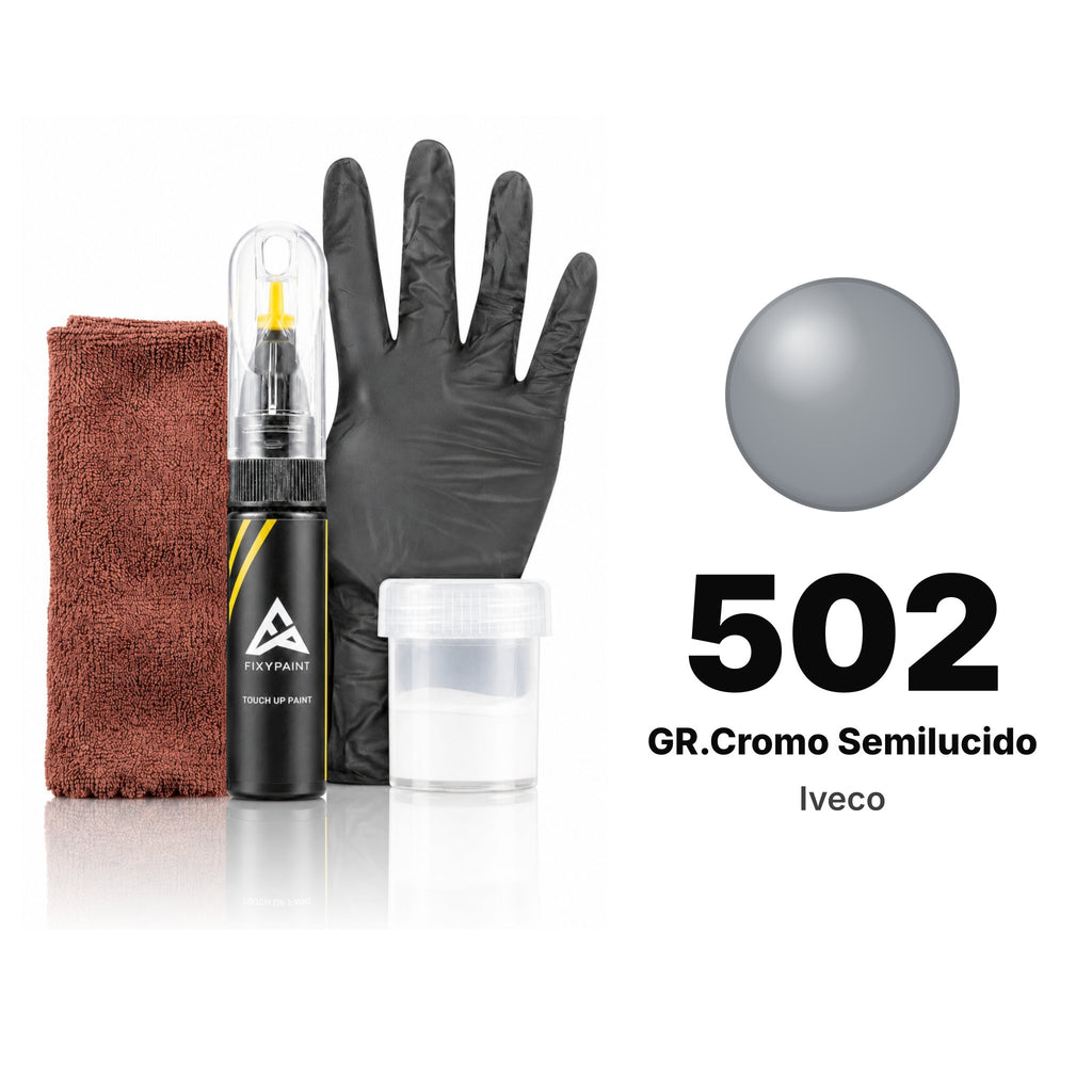 Touch-up paint for Iveco 502 GR.Cromo Semilucido, Complete kit