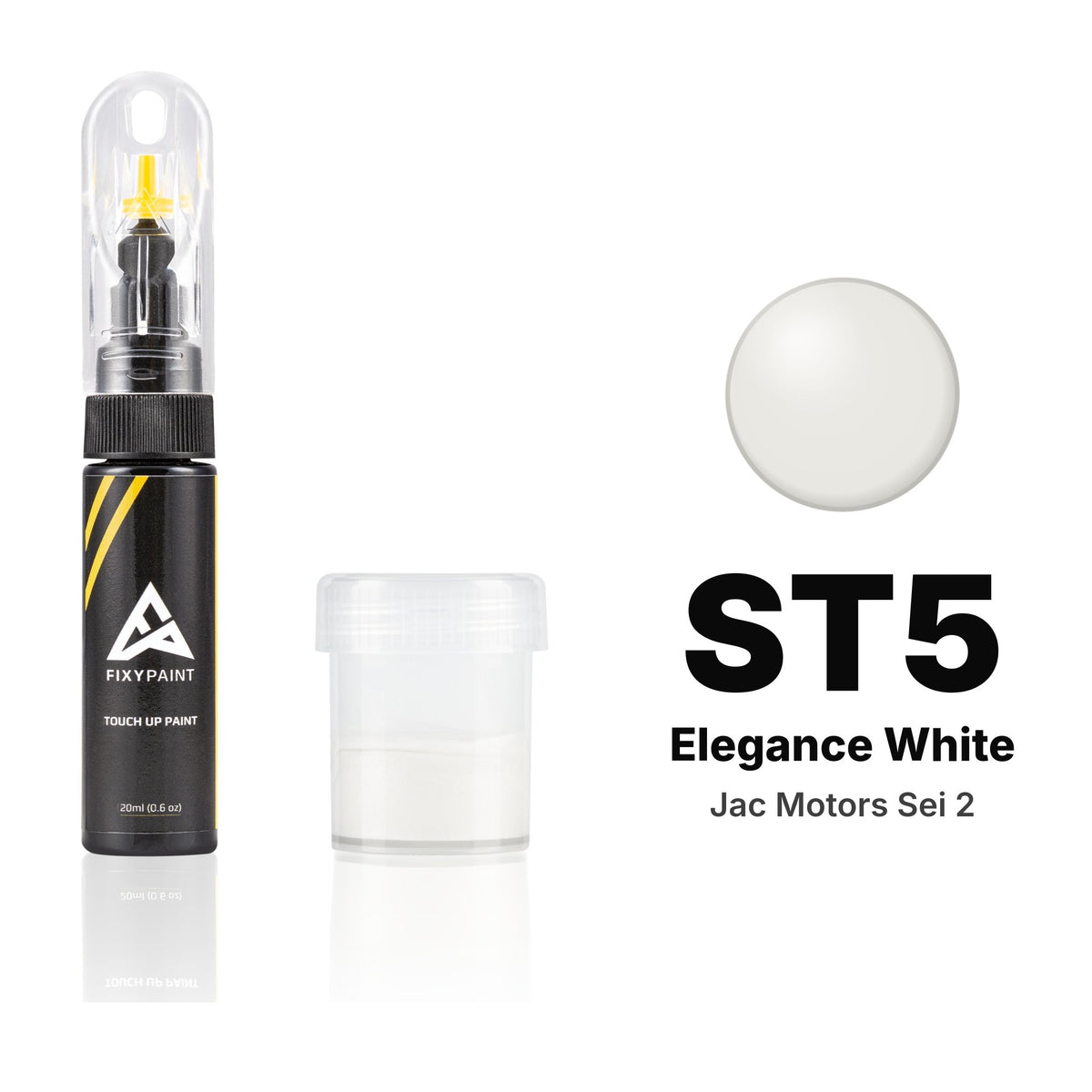 Touch-up paint for Jac Motors Sei 2 ST5 Elegance White, Standard kit
