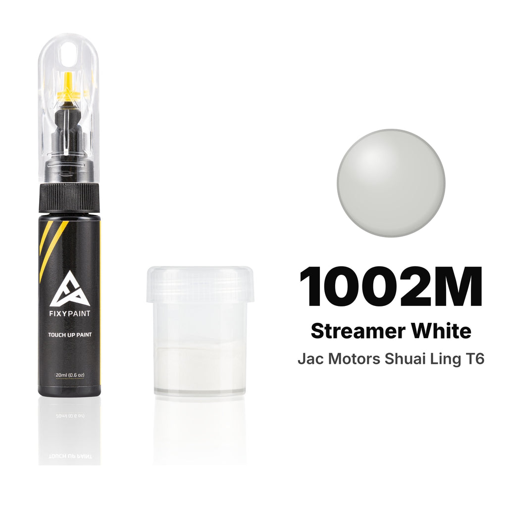 Touch-up paint for Jac Motors Shuai Ling T6 1002M Streamer White, Standard kit