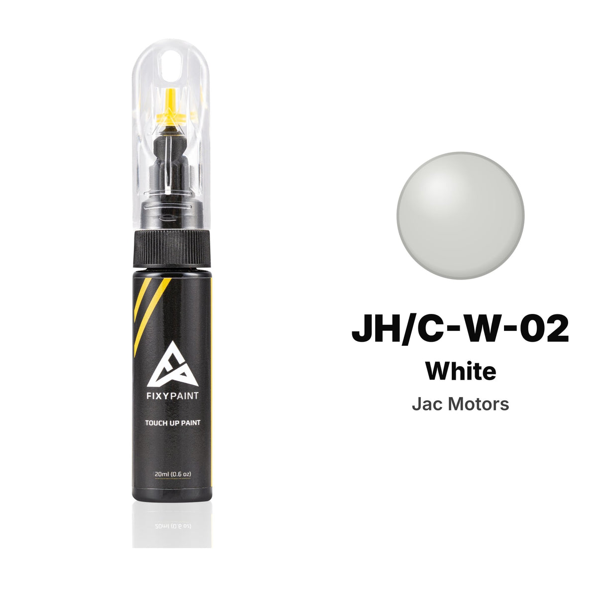 Vernice ritocco per JAC Motors – JH/C-W-02 White (tutti i modelli, 2011), kit Base