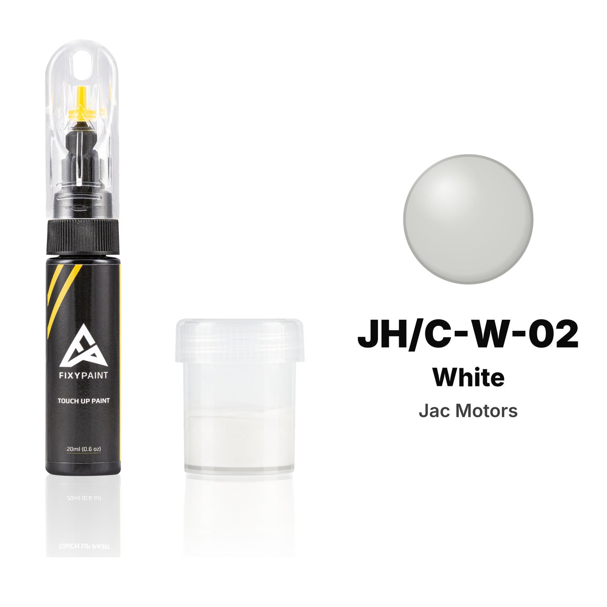 Vernice ritocco per JAC Motors – JH/C-W-02 White (tutti i modelli, 2011), kit Standard