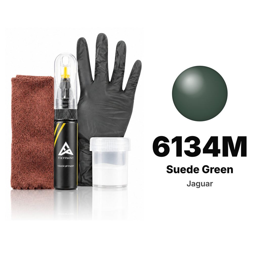 Touch-up paint for Jaguar 6134M Suede Green, Complete kit