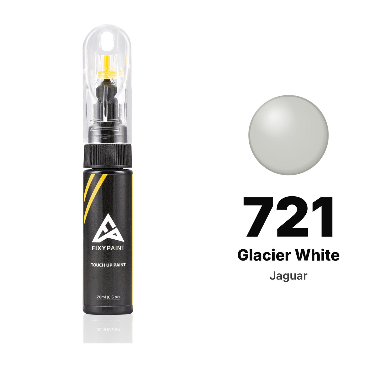 Touch-up paint for Jaguar 721 Glacier White, Basic kit