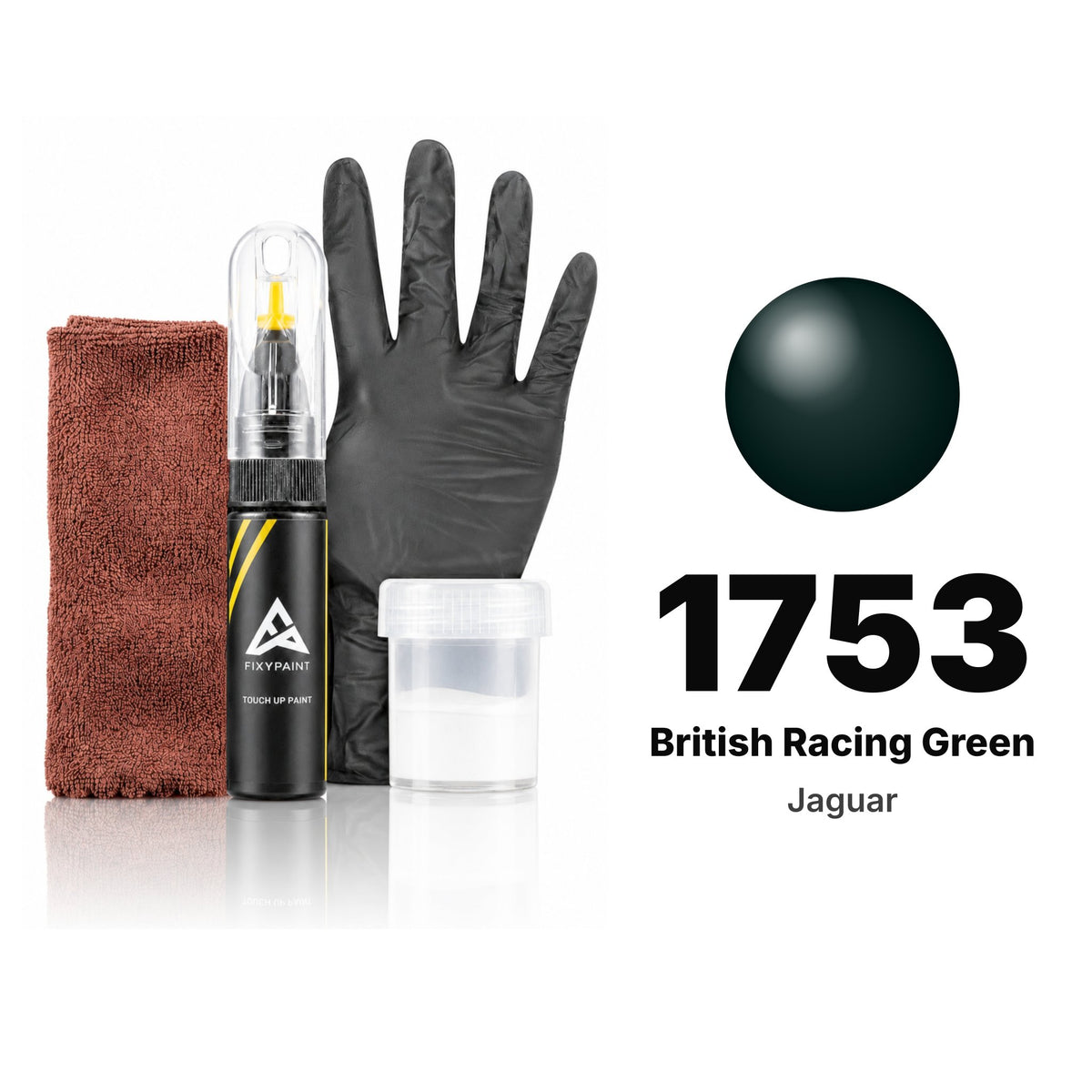 Touch-up paint for Jaguar 1753 British Racing Green, Complete kit
