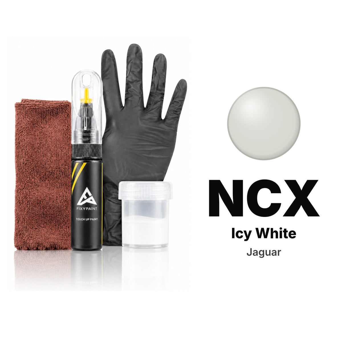Touch-up paint for Jaguar NCX Icy White, Complete kit