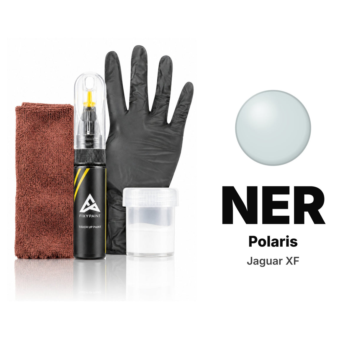 Touch-up paint for Jaguar XF NER Polaris, Complete kit