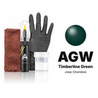 Touch-up paint for Jeep Cherokee AGW Timberline Green, Complete kit