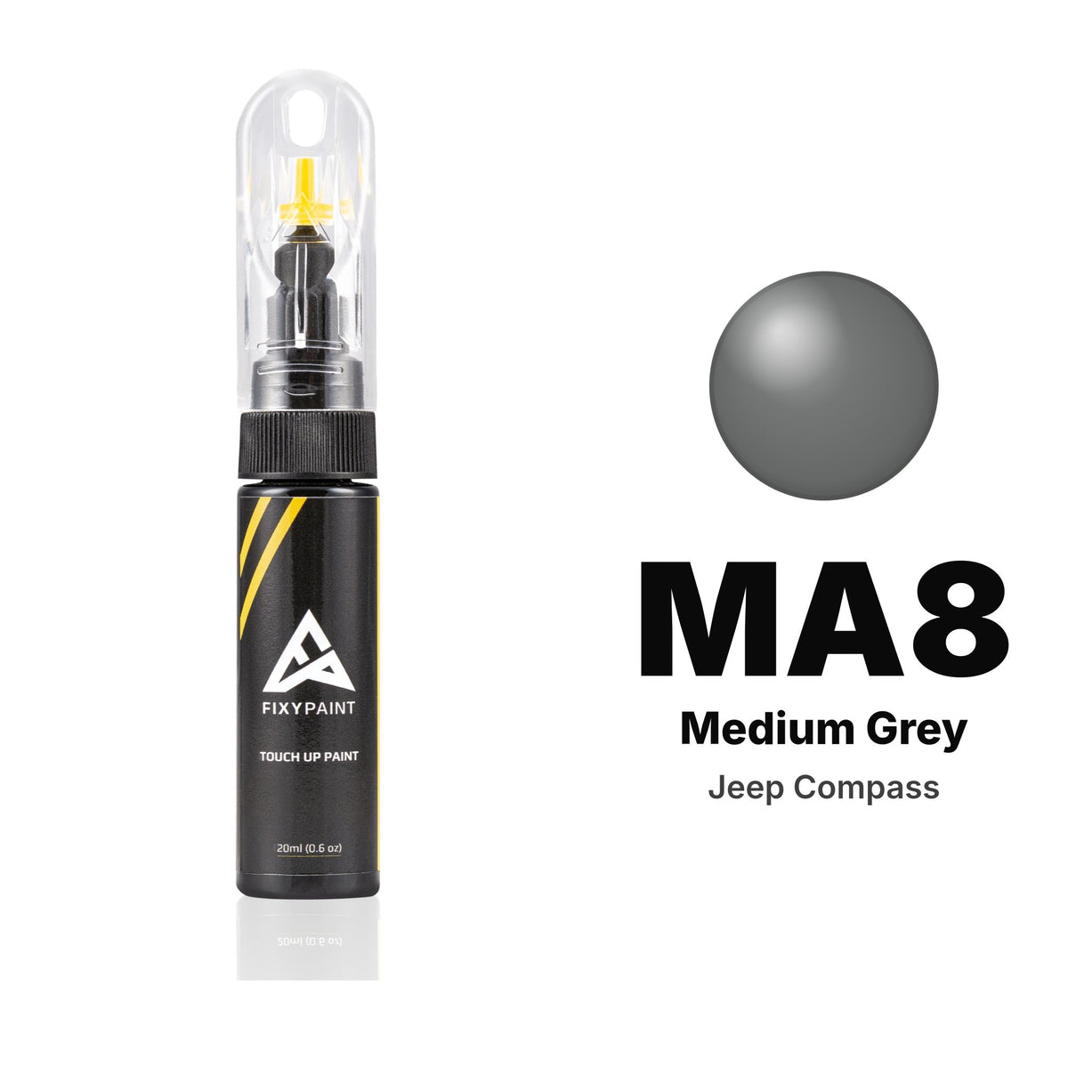 Jeep Compass MA8 Medium Grey touch-up paint, Basic kit