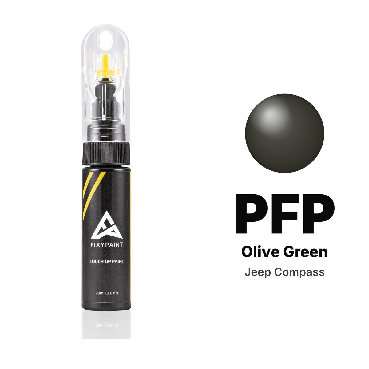 Lackstift für Jeep Compass – PFP Olive Green (2018–2024), Set Basis