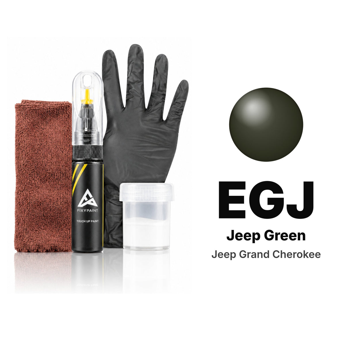 Lackstift für Jeep Grand Cherokee – EGJ Jeep Green (2007–2013), Set Komplett