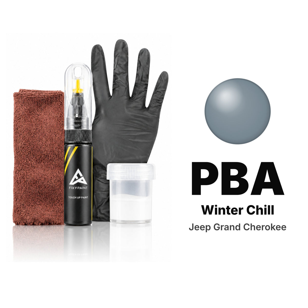 Touch-up paint for Jeep Grand Cherokee PBA Winter Chill, Complete kit