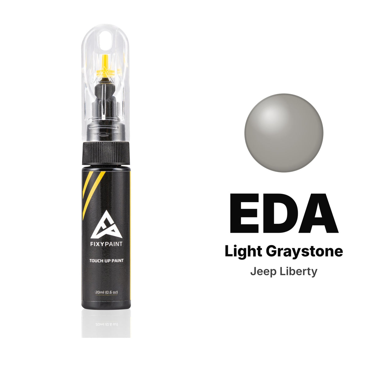 Jeep Liberty EDA Light Graystone touch-up paint, Basic kit
